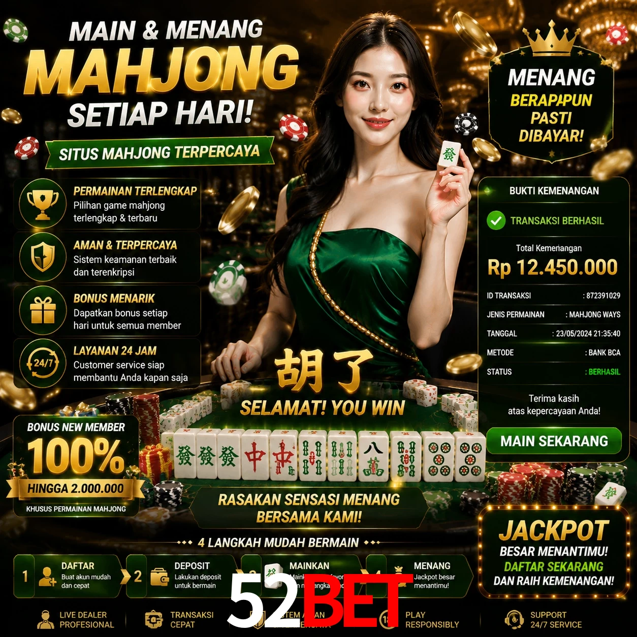 Ganhar e sacar na 52bet